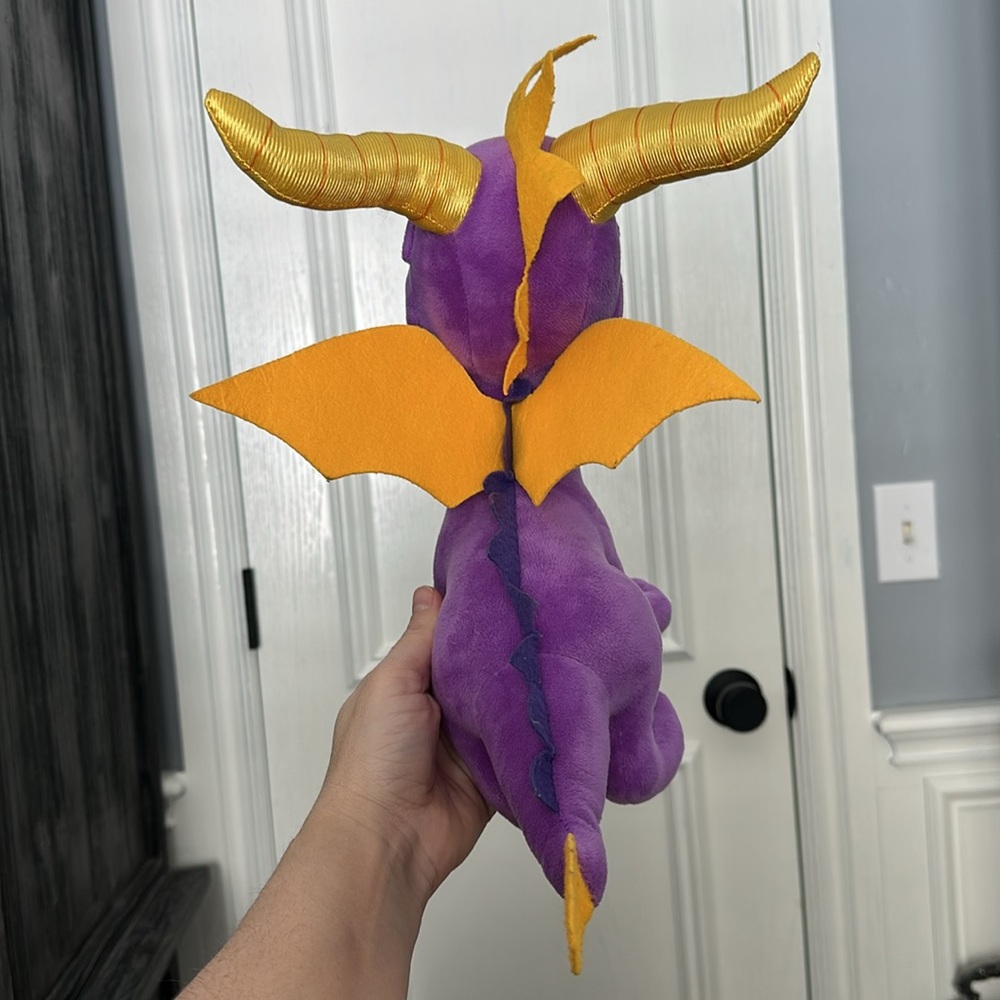 Spyro Purple Dragon Plush Toy with Gold Accents - Picture 5 of 5
